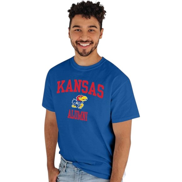 Blue 84 Other - Blue 84 Kansas Jayhawks Alumni Tee Shirt Royal Blue Men’s Medium